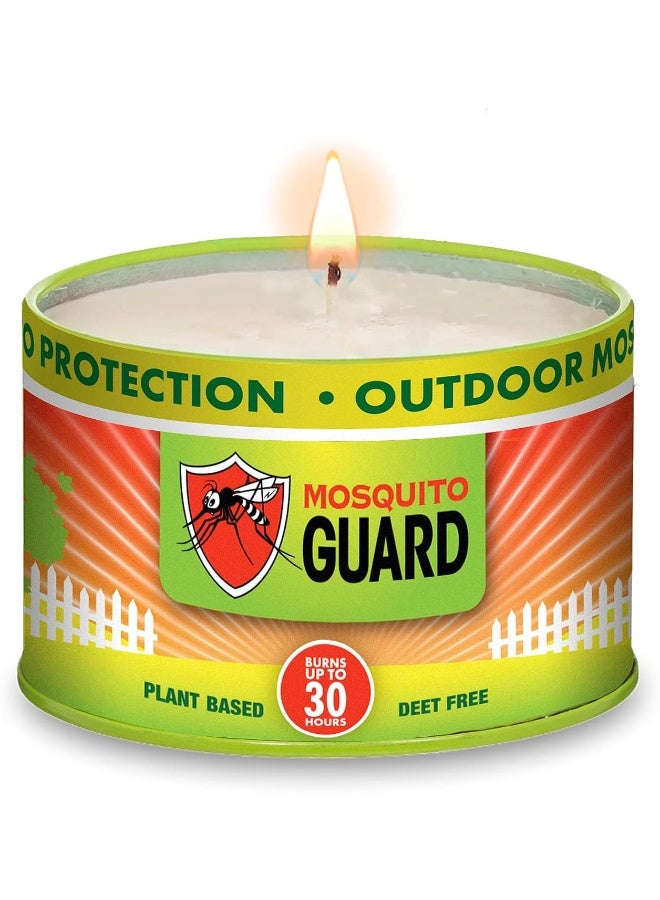 Mosquito Guard 12oz Mosquito Repellent Candle - Burns 35 Hours, Refreshing Aroma, Plant Based Citronella Candles Outdoor Mosquito Repellent Indoors - Image 1